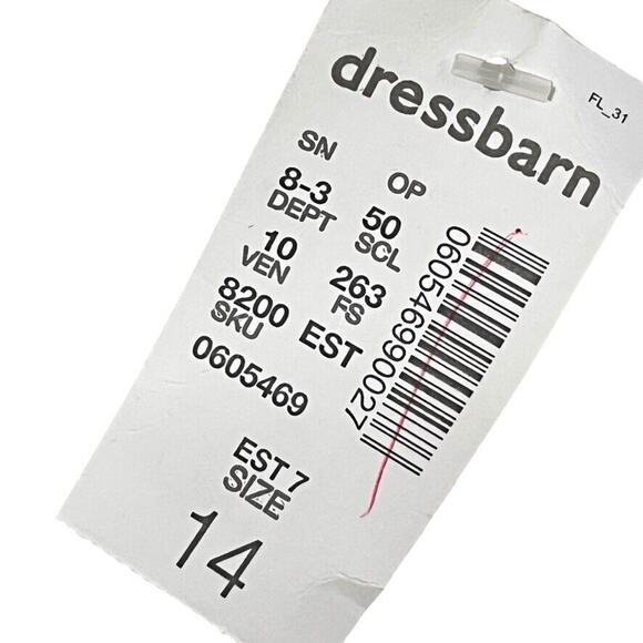 DB Established 1962 Dress Barn Womens Lace Sheath Knee Length Dress NWT sz 14 - Picture 16 of 16